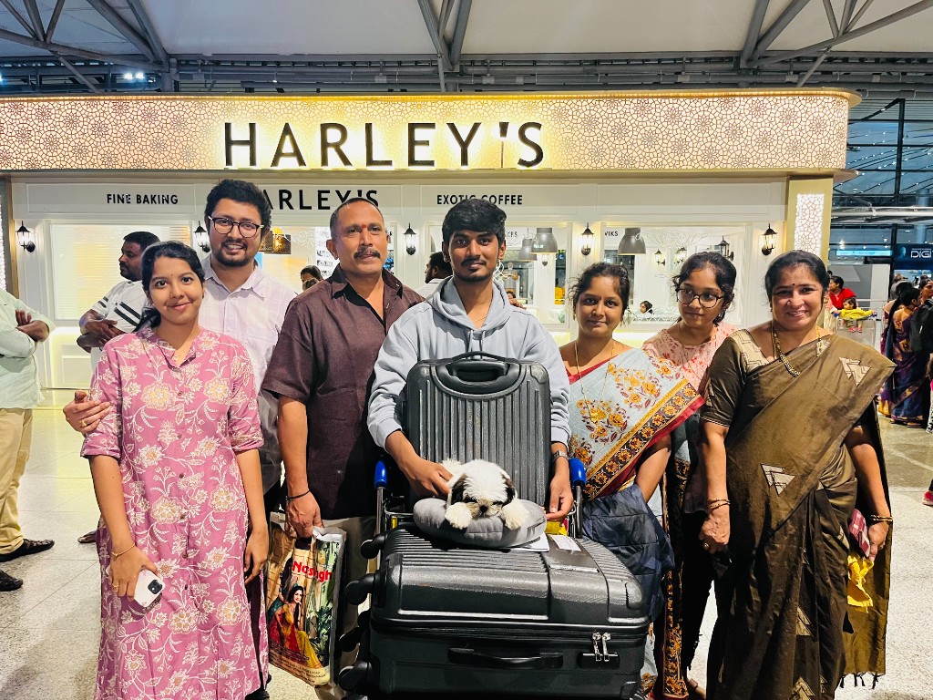 The day I left India for Chicago, 2023