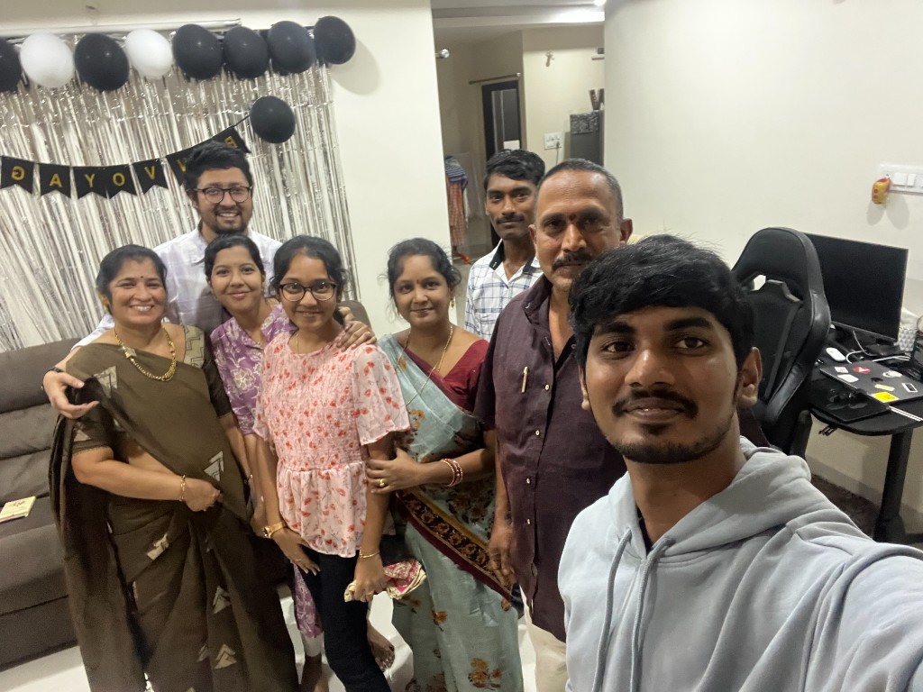 Bon voyage — family send-off before the big move